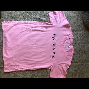 pink friends graphic t-shirt